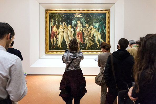 "פרימוורה" של בוטיצ'לי בגלריה אופיצי בפירנצה