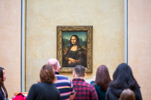 המונה ליזה, יצירתו המפורסמת של לאונרדו דה וינצ'י במוזיאון הלובר